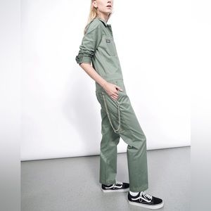 Wild Fable Women’s Essential Long Sleeve Coverall Green Ivy Small Full Zip Small